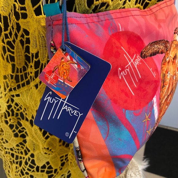 Guy Harvey Turtle Tote Bag - Picture 3 of 7